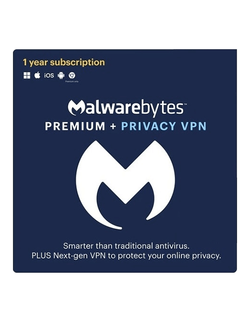Malwarebytes Premium + Privacy VPN Bundle - 1-Year / 4-Device