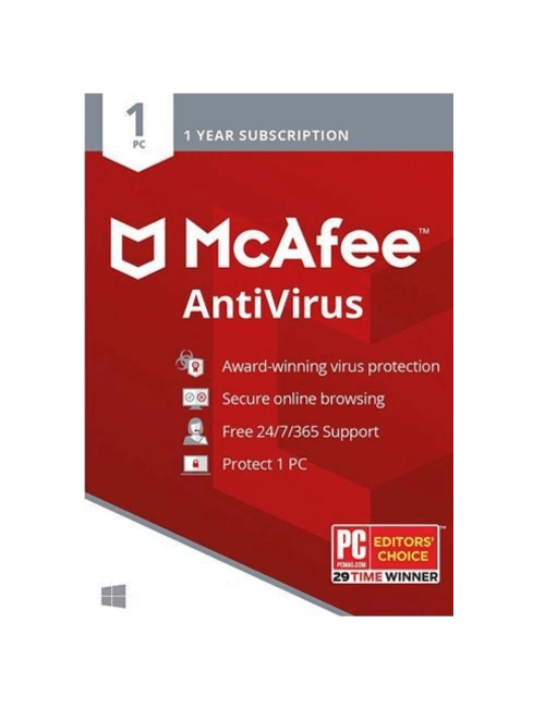 McAfee AntiVirus - 1-Year / 1-PC - TSS